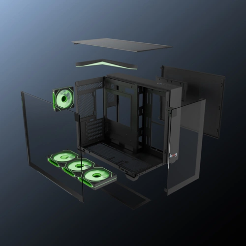 Dawg Y 740 Cube ARGB M-ATX Mini Tower Case
