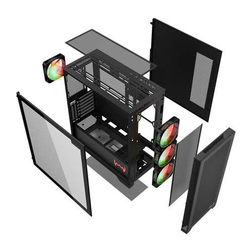 Dawg Y 804 ARGB ATX Mid Tower Case