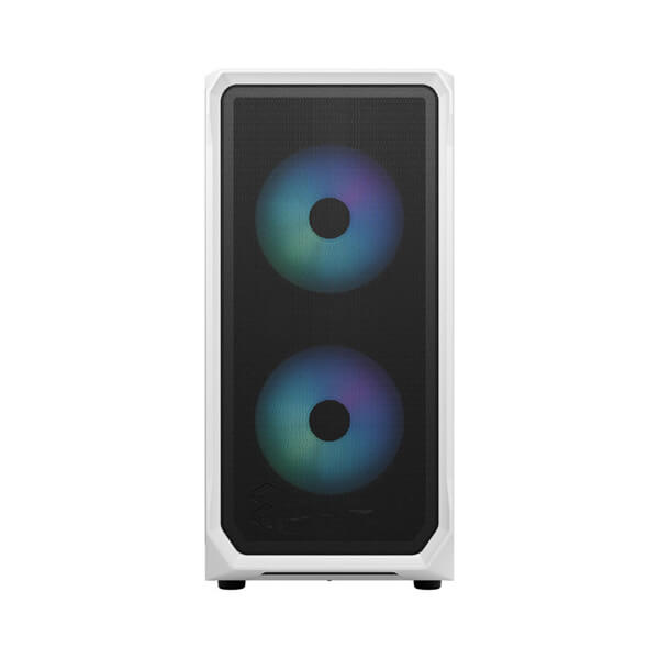 Fractal Design Focus 2 Mesh RGB White TG Clear Tint ATX Mid Tower Case