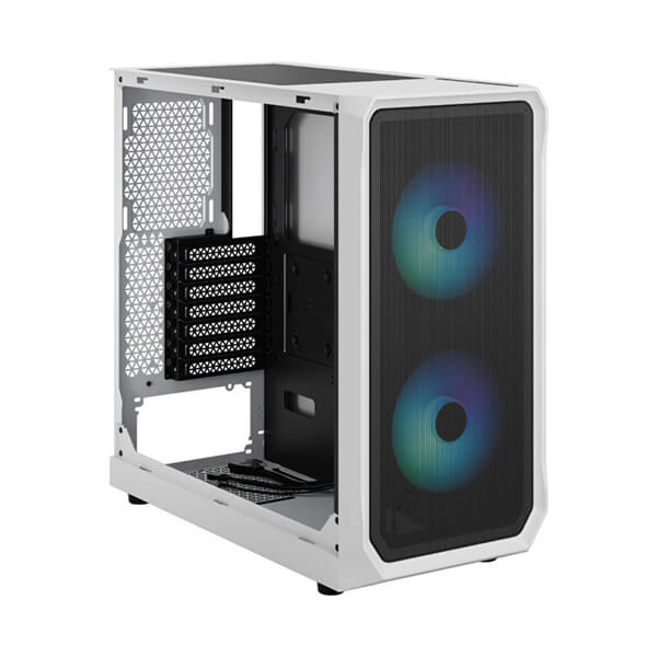 Fractal Design Focus 2 Mesh RGB White TG Clear Tint ATX Mid Tower Case