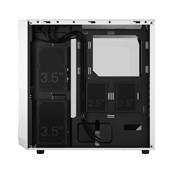 Fractal Design Focus 2 Mesh RGB White TG Clear Tint ATX Mid Tower Case