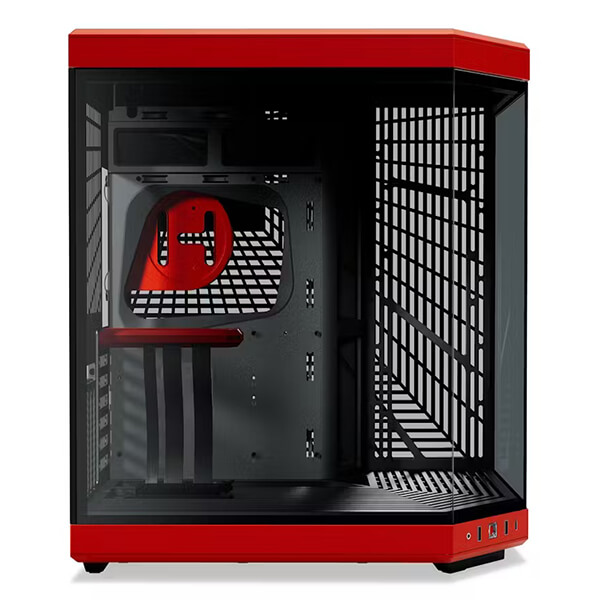 Hyte Y70 (E-ATX) Mid Tower Cabinet (Black and Red)