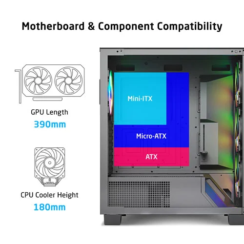 ProLab Design AI848 ARGB ATX Mid Tower Case