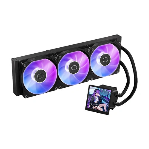 Cooler Master MasterLiquid Core 360mm CPU Liquid Cooler with 4 inch LCD Display