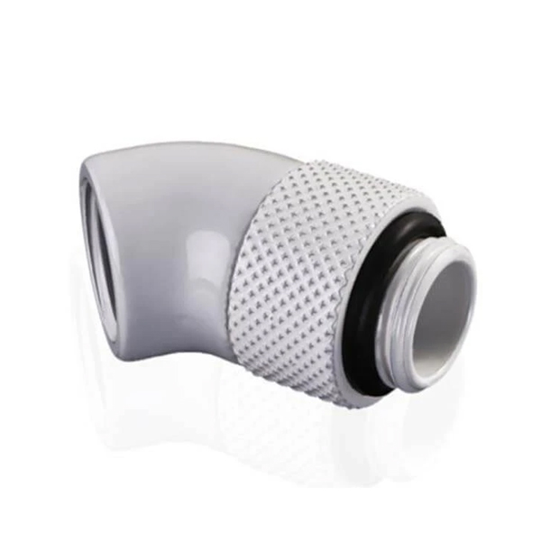 Bykski 45&deg; Rotary Elbow Fitting Male to Female - White (B-RD45-X-W)