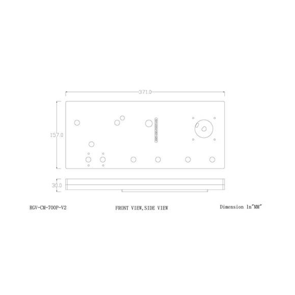 Bykski ARGB Distro Plate For Cooler Master Cosmos C700P -RGV-CM-700P