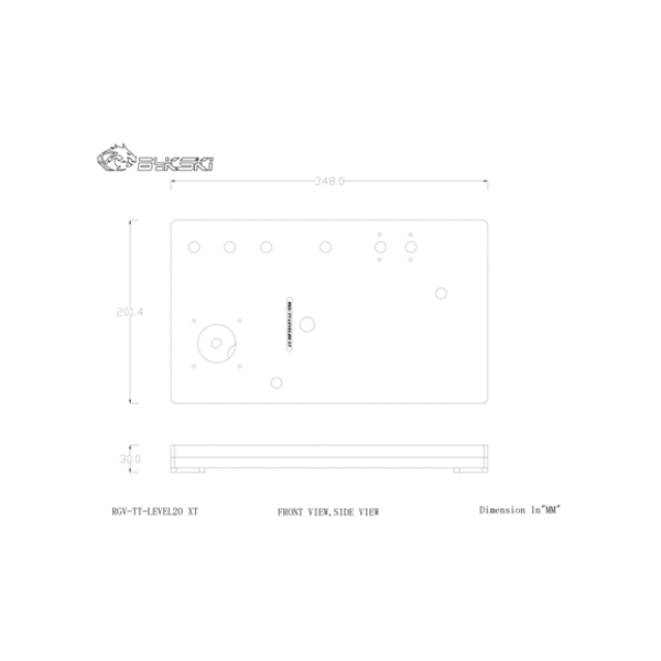 Bykski ARGB Distro Plate For Thermaltake Level 20 XT (RGV-TT-LEVEL20XT) And DDC Pump (B-PMD3-COV)