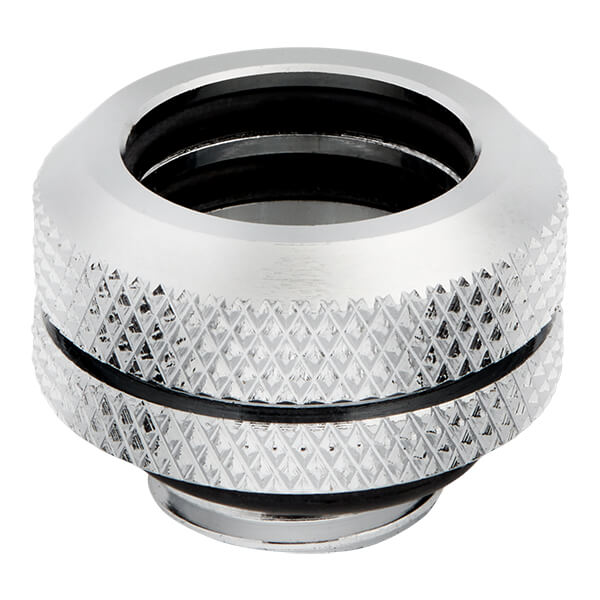 Corsair Hydro X Series XF Hardline 14mm OD Fitting Four Pack (Chrome)