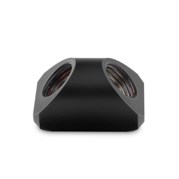 EK-Quantum Torque - 90&deg; Female to Female Static Adapter Fitting - Satin Black