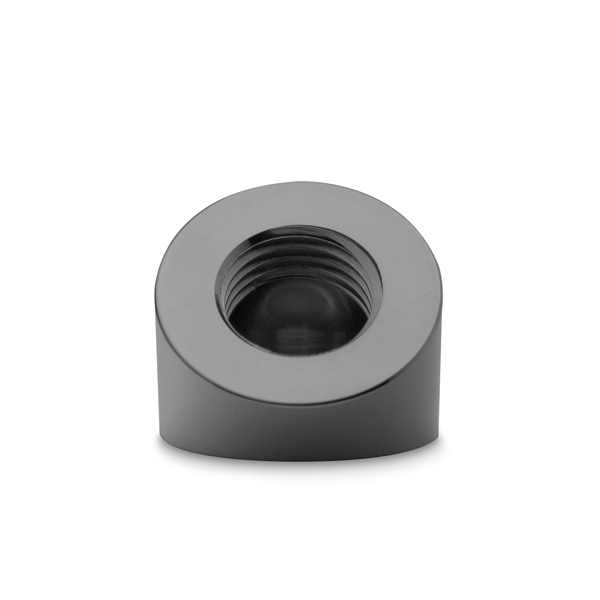 EK-Quantum Torque - 45° Female to Female Static Adapter Fitting - Black Nickel