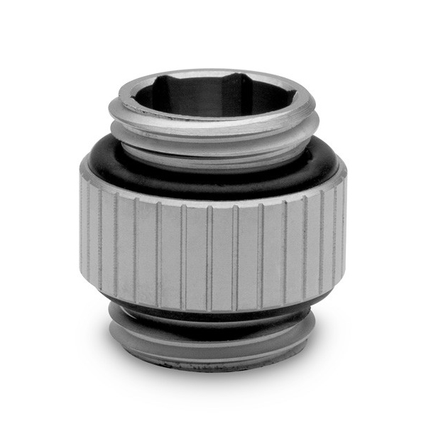 EK-Quantum Torque - 7mm Male to Male Static Micro Extender - Satin Titanium