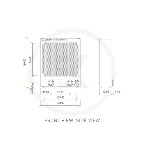 EK-CoolStream PE 120mm Water Cooling Radiator