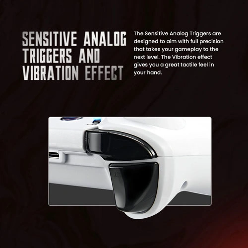 Cosmic Byte Ares Wireless White Game Controller with Magnetic Triggers