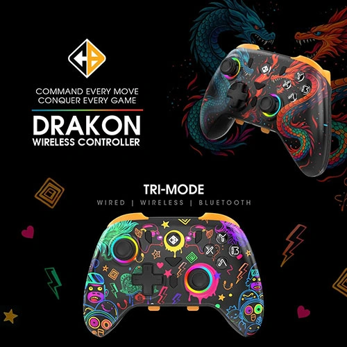 Cosmic Byte Drakon Tri Mode Game Controller