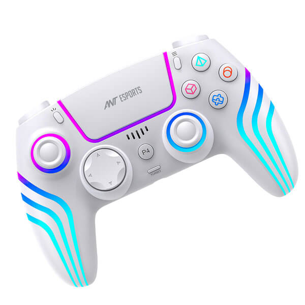 Ant Esports GP400 RGB Wireless White Game Controller with Touch Pad