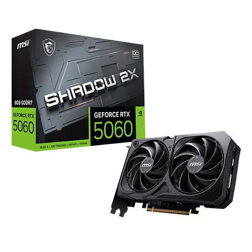 MSI RTX 5060 Shadow 2X OC 8GB GDDR7 Graphics Card