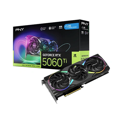 PNY RTX 5060 Ti EPIC-X RGB OC 8GB GDDR7 Graphics Card