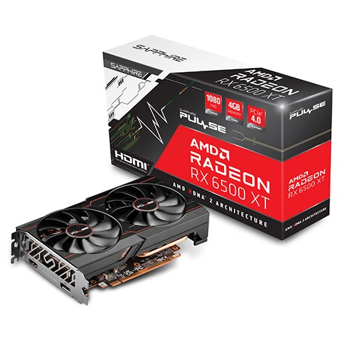 Sapphire Pulse RX 6500 XT OC 4GB GDDR6 Graphics Card