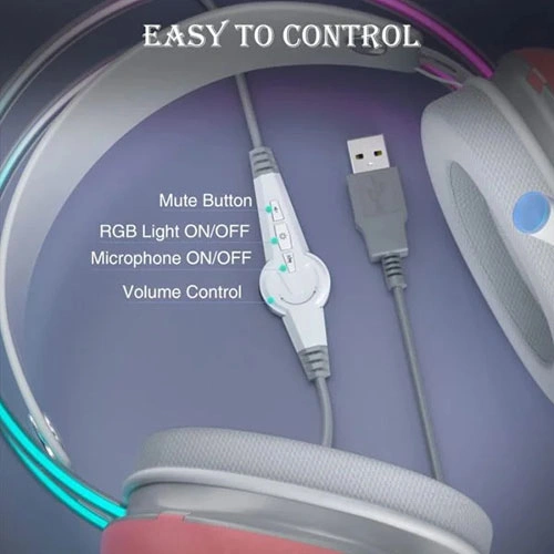Aula S505 RGB Pink Gaming Headset