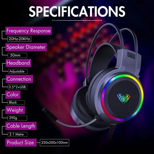 Aula S608 RGB Gaming Headset