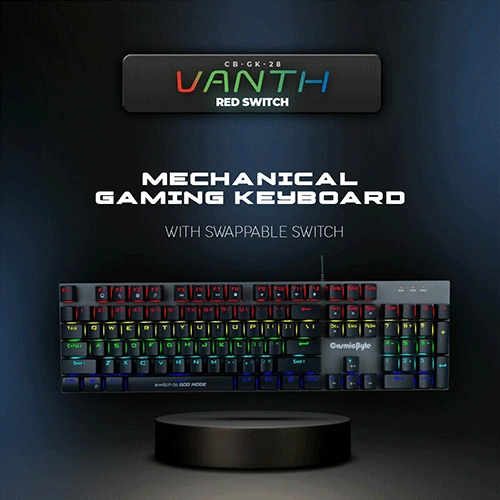 Cosmic Byte CB-GK-28 Vanth Mechanical Gaming Keyboard with Red Switches