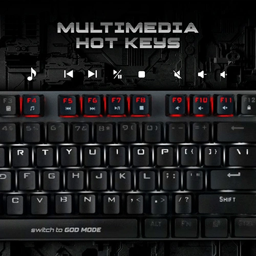 Cosmic Byte CB-GK-28 Vanth Mechanical Gaming Keyboard with Red Switches