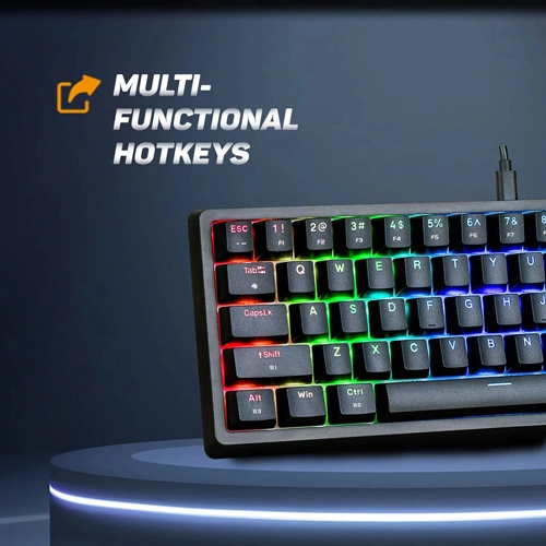 Cosmic Byte CB-GK-33 Astra Wired and Bluetooth Keyboard with Blue Switches