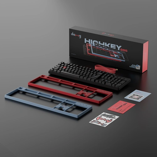 Dawg HighKEY 685 RGB Mechanical Gaming Keyboard with Blue Glacier Switches