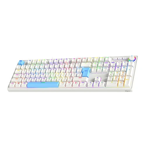 Fingers Macho-MK1 White Blue RGB Mechanical Gaming Keyboard