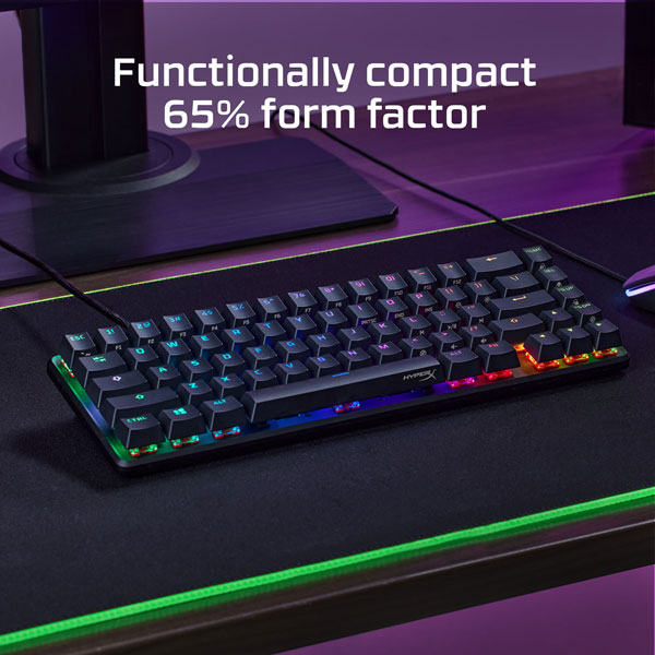 Hyperx Alloy Origins 65 Percent Mechanical Gaming Keyboard with Red Switches