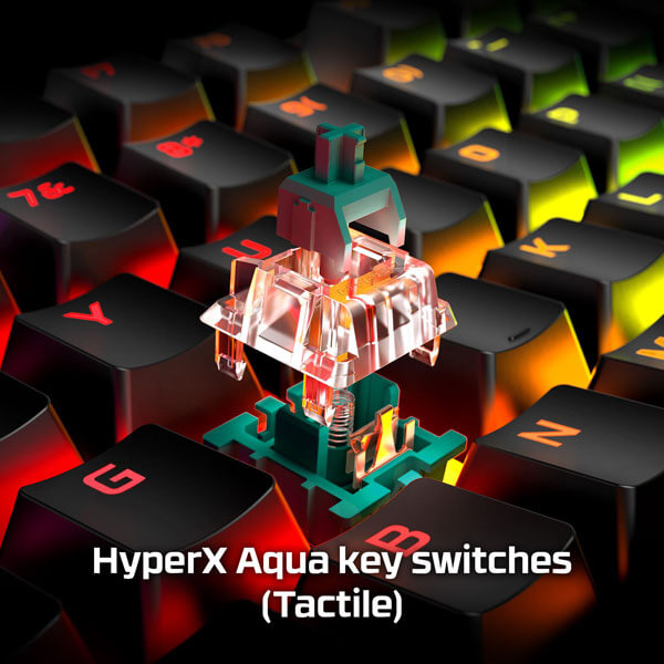 HyperX Alloy Origins Core Mechanical Gaming Keyboard (Aqua Tactile Switches)
