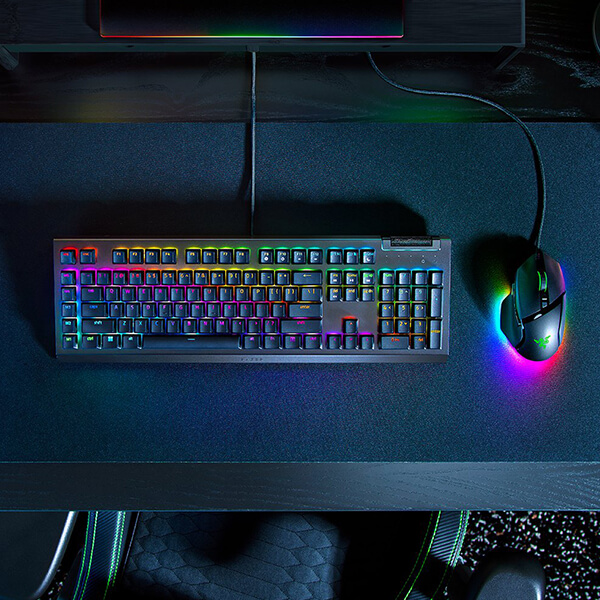 Razer BlackWidow V4 X Mechanical Gaming Keyboard with Yellow Switches