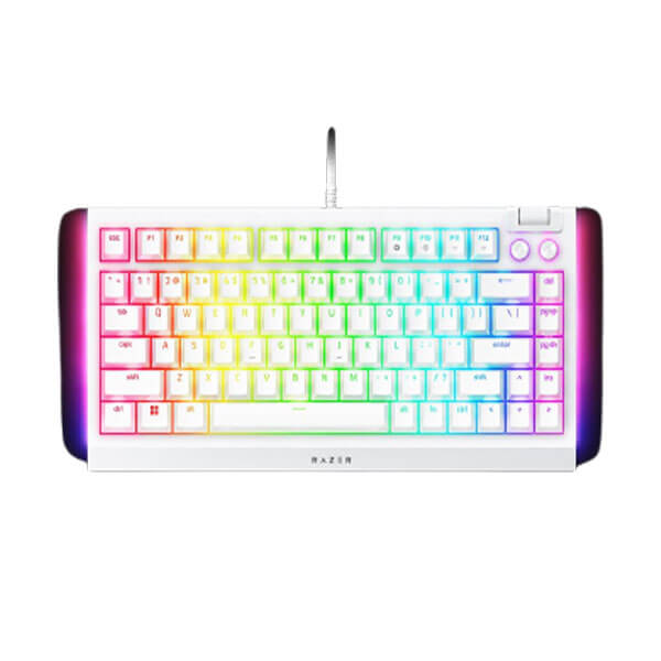 Razer BlackWidow V4 75 Percent White Mechanical Gaming Keyboard