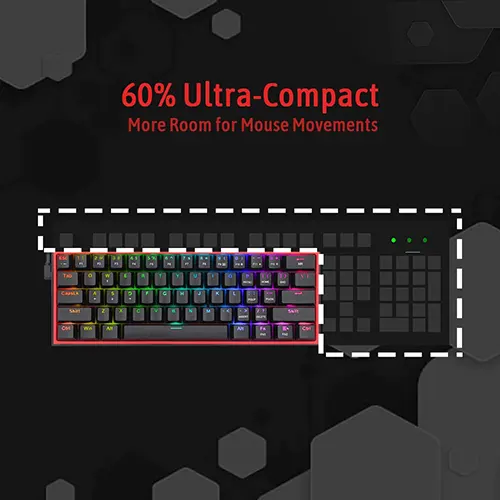 Redragon Fizz K617 Mechanical RGB Gaming Keyboard With Red Switch