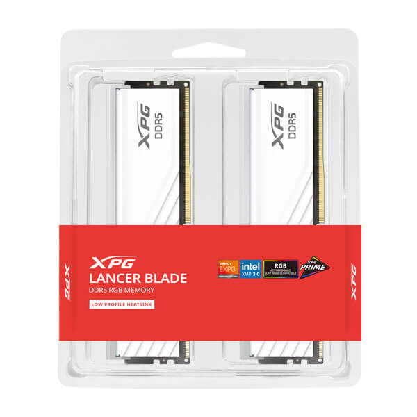 Adata XPG Lancer Blade RGB White 32GB (16GBx2) 6000MHz CL30 DDR5 RAM