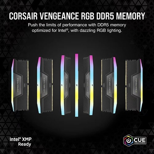Corsair Vengeance RGB 128GB (64GBx2) 6000MHz CL40 DDR5 RAM