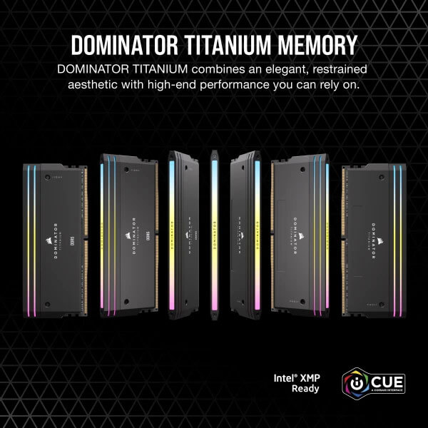 Corsair Dominator Titanium RGB 32GB (16GBx2) 7200MHz CL34 DDR5 RAM