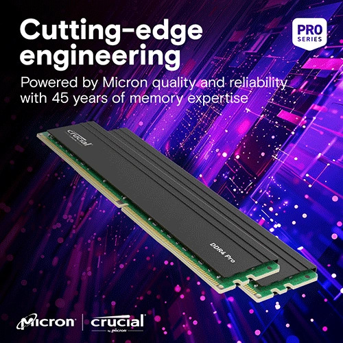 Crucial Pro 16GB 3200MHz CL22 DDR4 RAM