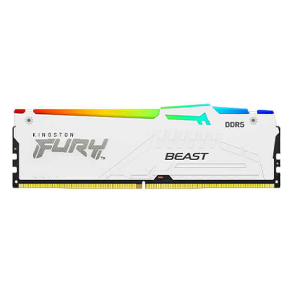 Kingston Fury Beast RGB EXPO 32GB (16GBx2) DDR5 6000MHz Desktop RAM (White)