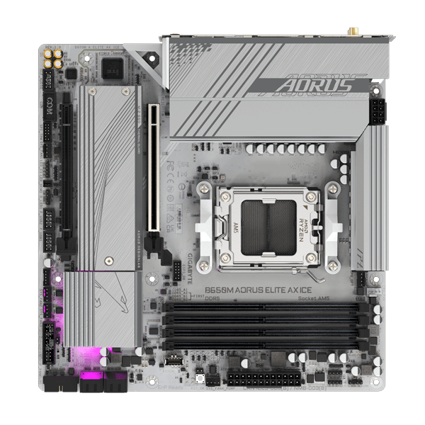 Gigabyte B650M Aorus Elite AX ICE WIFI M-ATX Motherboard