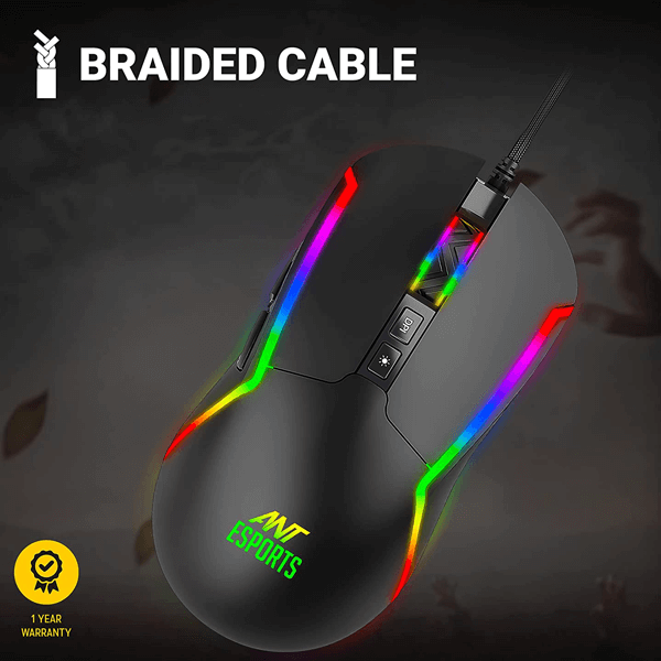 Ant Esports GM330 RGB Gaming Mouse (Black)