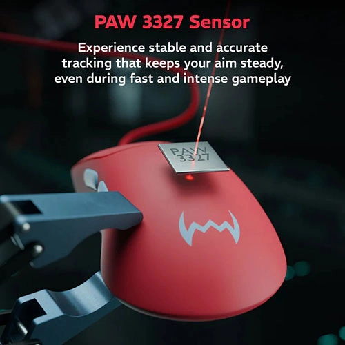 Dawg Slay 25 Red Gaming Mouse