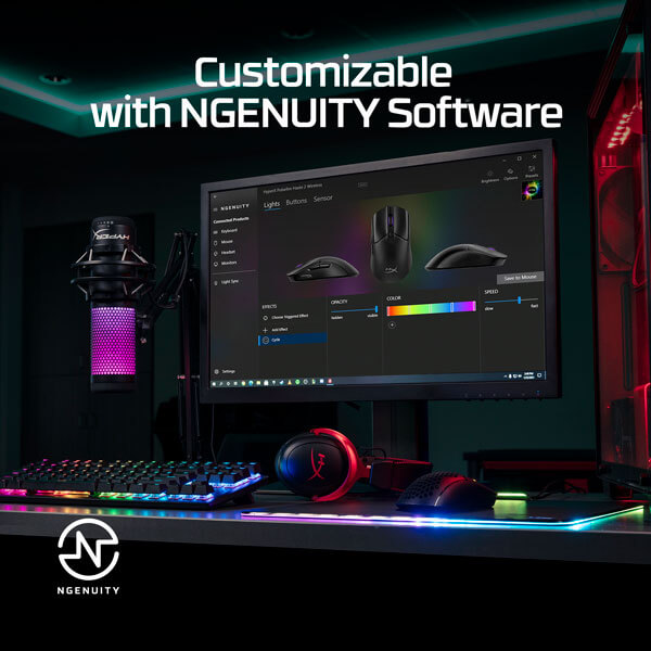 HyperX Pulsefire Haste 2 Wireless RGB Gaming Mouse