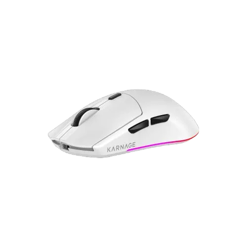 Karnage Templar RGB Tri-Mode White Gaming Mouse