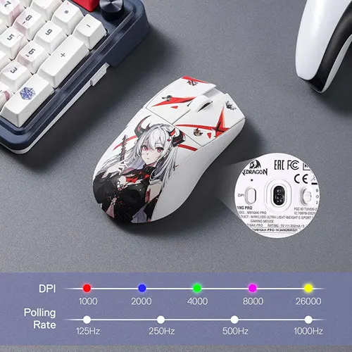 Redragon K1NG M916 Pro Anime Wireless Gaming Mouse