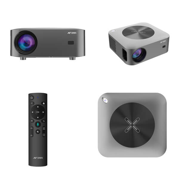 Ant Esports View 611 LED Smart Projector with Remote (Black)