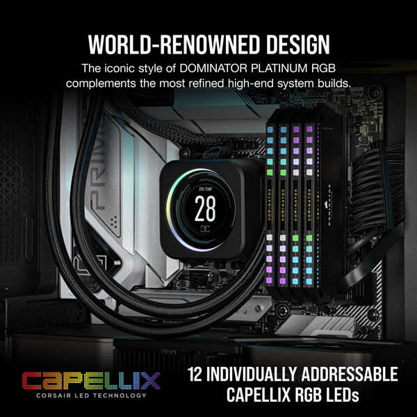 Corsair Dominator Platinum RGB 32GB (16GBx2) CL36 5600MHz DDR5 RAM