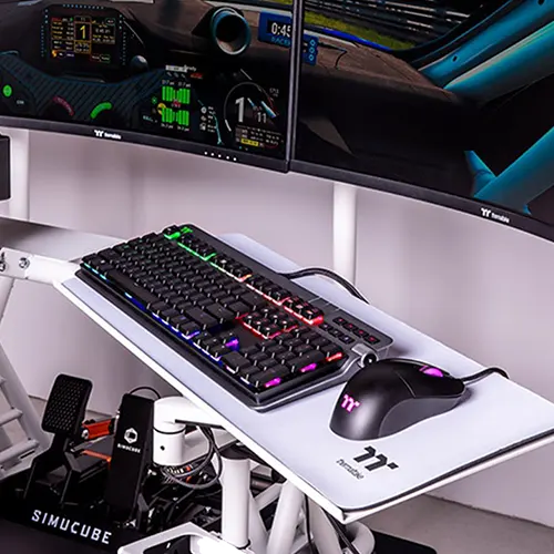 Thermaltake Keyboard and Mouse White Tray