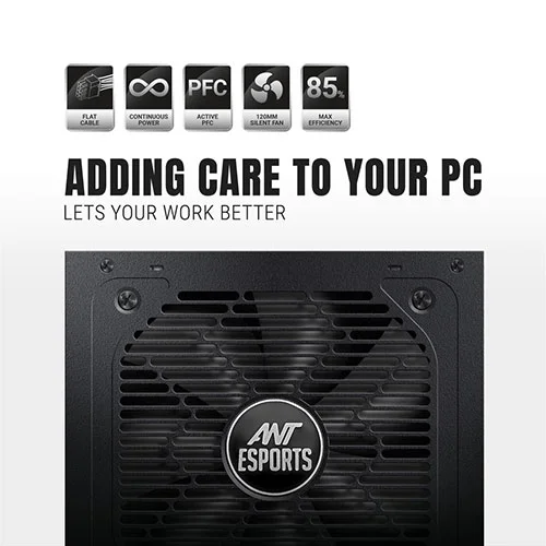 ANT Esports RX550 80 Plus Bronze SMPS