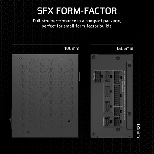 Corsair SF750 Platinum ATX 3.1 Fully Modular SFX SMPS
